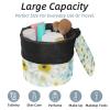 2PCS Yellow Sunflower-240 Travel Cosmetic Bag: Your Ultimate Makeup Organizer & Bathroom Cases - With Drawstring, Cylindrical & Small Toiletry Bag view 2