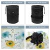 2PCS Yellow Sunflower-240 Travel Cosmetic Bag: Your Ultimate Makeup Organizer & Bathroom Cases - With Drawstring, Cylindrical & Small Toiletry Bag view 3