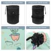2PCS Colorful Cactus-86 Travel Cosmetic Bag Makeup Organizer: Stylish Bathroom Cases with Drawstring, Cylindrical & Small Toiletry Bag view 2