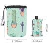2PCS Colorful Cactus-86 Travel Cosmetic Bag Makeup Organizer: Stylish Bathroom Cases with Drawstring, Cylindrical & Small Toiletry Bag view 4