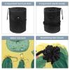 2PCS Artistic Cactus-157 Travel Cosmetic Bag Makeup Organizer Bag Bathroom Cases Toiletry Bag with Drawstring (Cylindrical bag and small bag) view 3