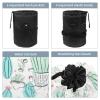 2PCS Artistic Cactus-111 Travel Cosmetic Bag Makeup Organizer, Drawstring Bathroom Cases - Cylindrical & Small Toiletry Bag view 3