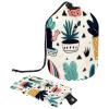 2PCS Colorful Cactus-2 Travel Cosmetic Bag Makeup Organizer: Stylish Bathroom Cases with Drawstring, Cylindrical & Small Toiletry Bag view 1