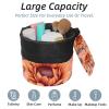 2PCS Aesthetic Sunflower-320 Travel Cosmetic Bag: Your Ultimate Makeup Organizer & Bathroom Cases - With Drawstring, Cylindrical & Small Toiletry Bag view 2