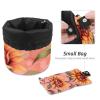 2PCS Aesthetic Sunflower-320 Travel Cosmetic Bag: Your Ultimate Makeup Organizer & Bathroom Cases - With Drawstring, Cylindrical & Small Toiletry Bag view 4