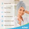 AIDEA Microfiber Hair Towel Wrap, Hair Turbans, Super Absorbent Quick Dry Hair Towel Wrap for All Hair Types Anti Frizz, 26"10" view 4