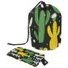 2PCS Artistic Cactus-122 Travel Cosmetic Bag Makeup Organizer: Stylish Bathroom Cases with Drawstring, Cylindrical & Small Toiletry Bag view 1