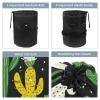 2PCS Artistic Cactus-122 Travel Cosmetic Bag Makeup Organizer: Stylish Bathroom Cases with Drawstring, Cylindrical & Small Toiletry Bag view 3
