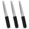3PCS Fingernail Files, Metal Nail File for Natural Nails, Diamond Fingernail Files with Non Slip Handle, Finger Nail Filers for Women Men, Sapphire Grit Nail Filers Gift view 1