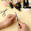 3PCS Fingernail Files, Metal Nail File for Natural Nails, Diamond Fingernail Files with Non Slip Handle, Finger Nail Filers for Women Men, Sapphire Grit Nail Filers Gift view 3