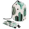 2PCS Artistic Cactus-170 Travel Cosmetic Bag Makeup Organizer: Stylish Bathroom Cases with Drawstring, Cylindrical & Small Toiletry Bag view 1