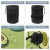 2PCS Fresh avocado-693 Travel Cosmetic Bag Makeup Organizer Bag Bathroom Cases Toiletry Bag with Drawstring (Cylindrical bag and small bag) view 3