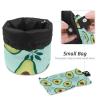 2PCS Green avocado-593 Travel Cosmetic Bag Makeup Organizer Bag Bathroom Cases Toiletry Bag with Drawstring (Cylindrical bag and small bag) view 4