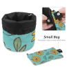 2PCS Yellow Sunflower-246 Travel Cosmetic Bag Makeup Organizer: Stylish Bathroom Cases with Drawstring, Cylindrical & Small Toiletry Bag view 4