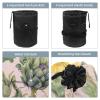2PCS Aesthetic Sunflower-318 Travel Cosmetic Bag Makeup Organizer: Stylish Bathroom Cases with Drawstring, Cylindrical & Small Toiletry Bag view 3