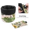 2PCS Aesthetic Sunflower-318 Travel Cosmetic Bag Makeup Organizer: Stylish Bathroom Cases with Drawstring, Cylindrical & Small Toiletry Bag view 4