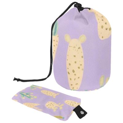 2PCS Artistic Cactus-198 Travel Cosmetic Bag Makeup Organizer: Stylish Bathroom Cases with Drawstring, Cylindrical & Small Toiletry Bag