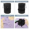 2PCS Artistic Cactus-198 Travel Cosmetic Bag Makeup Organizer: Stylish Bathroom Cases with Drawstring, Cylindrical & Small Toiletry Bag view 3