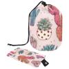 2PCS Colorful Cactus-20 Travel Cosmetic Bag: Your Ultimate Makeup Organizer & Bathroom Cases - With Drawstring, Cylindrical & Small Toiletry Bag view 1