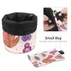 2PCS Colorful Cactus-20 Travel Cosmetic Bag: Your Ultimate Makeup Organizer & Bathroom Cases - With Drawstring, Cylindrical & Small Toiletry Bag view 4