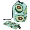 2PCS Green avocado-578 Travel Cosmetic Bag Makeup Organizer: Stylish Bathroom Cases with Drawstring, Cylindrical & Small Toiletry Bag view 1