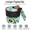 2PCS Green avocado-578 Travel Cosmetic Bag Makeup Organizer: Stylish Bathroom Cases with Drawstring, Cylindrical & Small Toiletry Bag view 2
