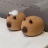 2 Pieces Bath Sponge Capybara Exfoliation Sponge Shower Sponge Ball for Kids Adults, Body Sponge for Shower  Large Size, Cute Capybara Shape Sponge Ball for Bath, Dishwashing view 1