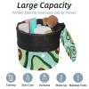 2PCS Green avocado-583 Travel Cosmetic Bag Makeup Organizer, Drawstring Bathroom Cases - Cylindrical & Small Toiletry Bag view 2