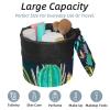 2PCS Colorful Cactus-34 Travel Cosmetic Bag Makeup Organizer: Stylish Bathroom Cases with Drawstring, Cylindrical & Small Toiletry Bag view 2