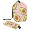 2PCS Green avocado-613 Travel Cosmetic Bag Makeup Organizer Bag Bathroom Cases Toiletry Bag with Drawstring (Cylindrical bag and small bag) view 1