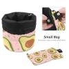 2PCS Green avocado-613 Travel Cosmetic Bag Makeup Organizer Bag Bathroom Cases Toiletry Bag with Drawstring (Cylindrical bag and small bag) view 4