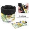 2PCS Artistic Sunflowers-249 Travel Cosmetic Bag Makeup Organizer Bag Bathroom Cases Toiletry Bag with Drawstring (Cylindrical bag and small bag) view 4