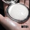 FOCALLURE Shimmer Face Highlighter Makeup Powder, Gel to Powder Glow Finish, Leaving a Lightweight & Healthy Radiance, Long Lasting Luminous Face Body Highlighter Makeup,WT01 The Ice Planet view 3