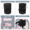 2PCS Artistic Cactus-131 Travel Cosmetic Bag Makeup Organizer, Drawstring Bathroom Cases - Cylindrical & Small Toiletry Bag view 3