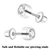 4 Pack Ear Piercing Kit - Disposable Ear Piercing Gun Cartilage Piercing Tools At Home Self Ear Piercer Kit with Earrings Stud 3mm 4mm (S216-4mm-4) view 3