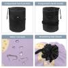 2PCS Artistic Cactus-200 Travel Cosmetic Bag: Your Ultimate Makeup Organizer & Bathroom Cases - With Drawstring, Cylindrical & Small Toiletry Bag view 3