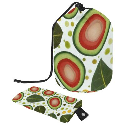 2PCS Green avocado-609 Travel Cosmetic Bag Makeup Organizer Bag Bathroom Cases Toiletry Bag with Drawstring (Cylindrical bag and small bag)