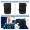 2PCS Colorful Cactus-42 Travel Cosmetic Bag Makeup Organizer: Stylish Bathroom Cases with Drawstring, Cylindrical & Small Toiletry Bag view 3