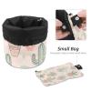 2PCS Colorful Cactus-35 Travel Cosmetic Bag Makeup Organizer, Drawstring Bathroom Cases - Cylindrical & Small Toiletry Bag view 3