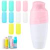 Tyqour 10 Pack Silicone Bottle Covers Leak Proof Travel Bottle Covers Silicone Covers for Travel Toiletries Elastic Sleeves for Leak Proofing Fits Various Travel Size Bottles view 1