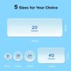 LitBear Large Pimple Patches, 5 Sizes 156 Patches Big Acne Patch, 60 XL Hydrocolloid Patch for Full Face, Forehead, Chin, Nose, Body, Back, Neck & Chest, Stirp, Square Large Hydrocolloid Bandages view 2
