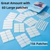 LitBear Large Pimple Patches, 5 Sizes 156 Patches Big Acne Patch, 60 XL Hydrocolloid Patch for Full Face, Forehead, Chin, Nose, Body, Back, Neck & Chest, Stirp, Square Large Hydrocolloid Bandages view 4