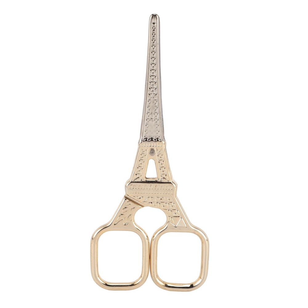 Beauty Scissor, Multifunctional Rounded Head Stainless Steel Scissor, Portable Beauty Cutting Scissors | Small Grooming Scissor | Facial Hair Scissor for Trimming Eyebrow Nose