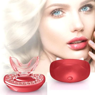 PODEC USB Charging Lip Plumper, Lip Beauty Tool Instrument Plumper Wih 3 Minutes Automatic Timer, Full 360 Coverage, for Smooth Lip Wrinkles Lip Plumper, Remove Lip's Skin Wrinkle