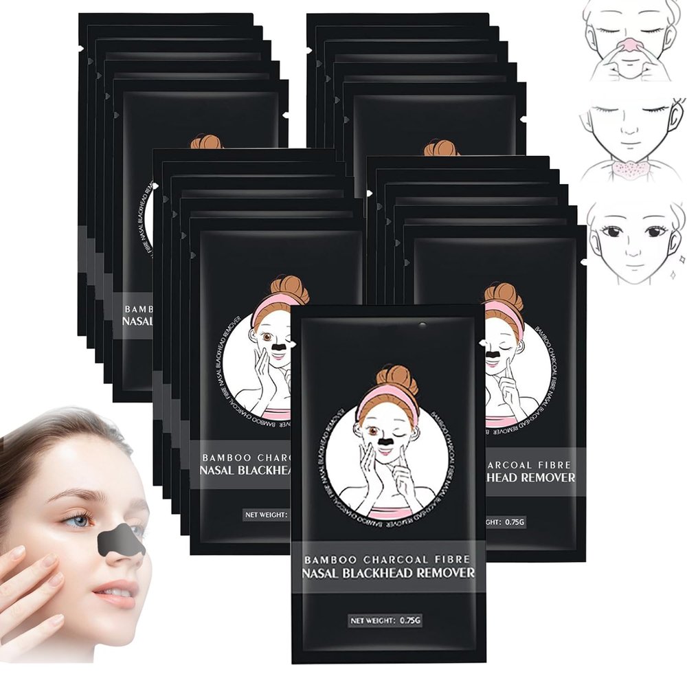LSQYLX Kivori Nose Pore Patches,Hydrocolloid Acne Patches,Kivori Nose Patch, Nose Pore Patches,Nose Strips Blackhead Remover,Hydrocolloid Nose Strips,Pore Minimizer for Face (21 PCS)