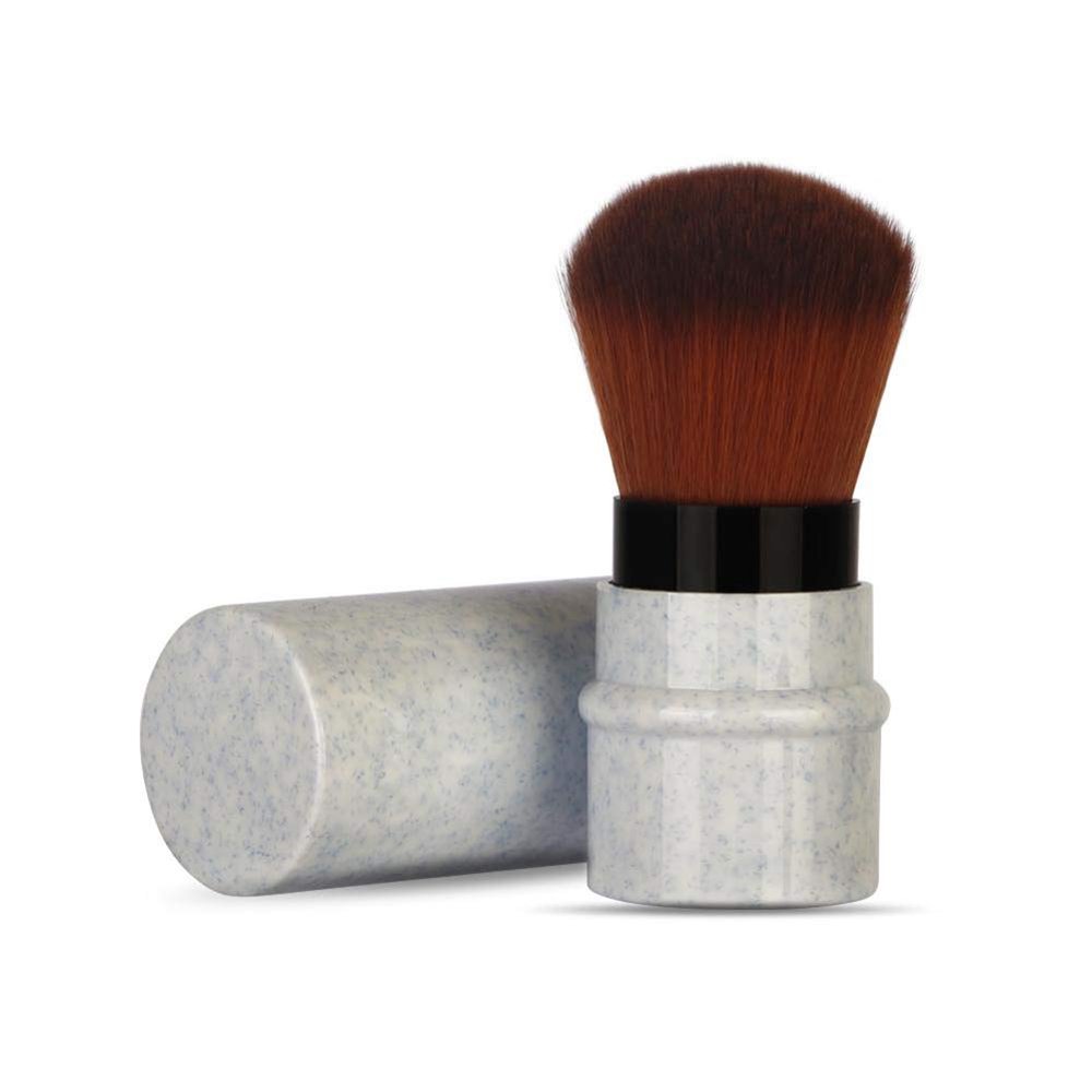 BJFSEAFN Makeup Brushes,Marbling Short Makeup Foundation Brush Stretchy Handle Blusher Powder Cosmetic Brush Face Brush