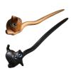 2 pcs Cat Hair Stick Chinese Cheongsam Hair Accessory Simple Wood Hairpin Chopstick Wedding Hair Accessory for Women Girls view 1