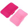 BJFSEAFN Pack of 2 Makeup Brush Cleaning Pads Mats Cosmetic Makeup Brush Cleaner Washing Tool Cosmetic Brush Cleaning Mat view 2