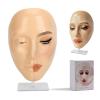 CHADWICK 5D makeup Practice Face Board, Silicone Makeup Mannequin Face, Reusable Beginner Practice Eye Makeup Face for Makeup Artist, Girl's Gift Or Professionals (golden wheat) view 1