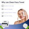 Disposable Face Towels XL,7.9" x 9.4" Large Face Towelettes Disposable,100% Viscose Fiber Extra Thick Soft Dry Wipes For Sensitive Skin,Makeup Remover,Face's Wipes,3 Travel Pack Faces Towel,30 Count view 3